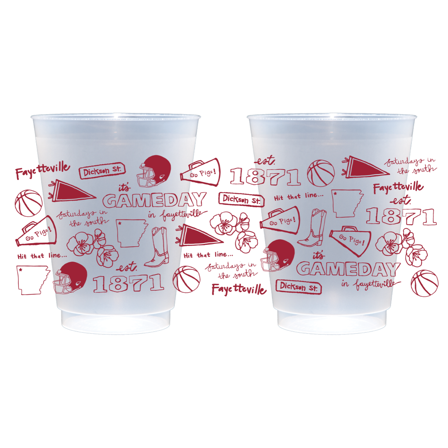 Arkansas Shatterproof Cups