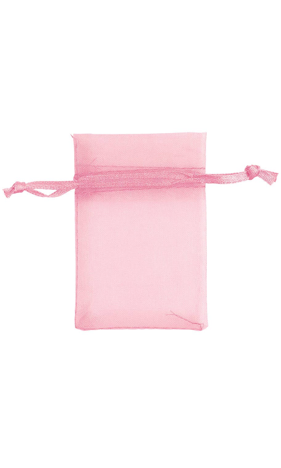 Organza Drawstring Pouch: Silver / Pack of 10 / 5" x 7"