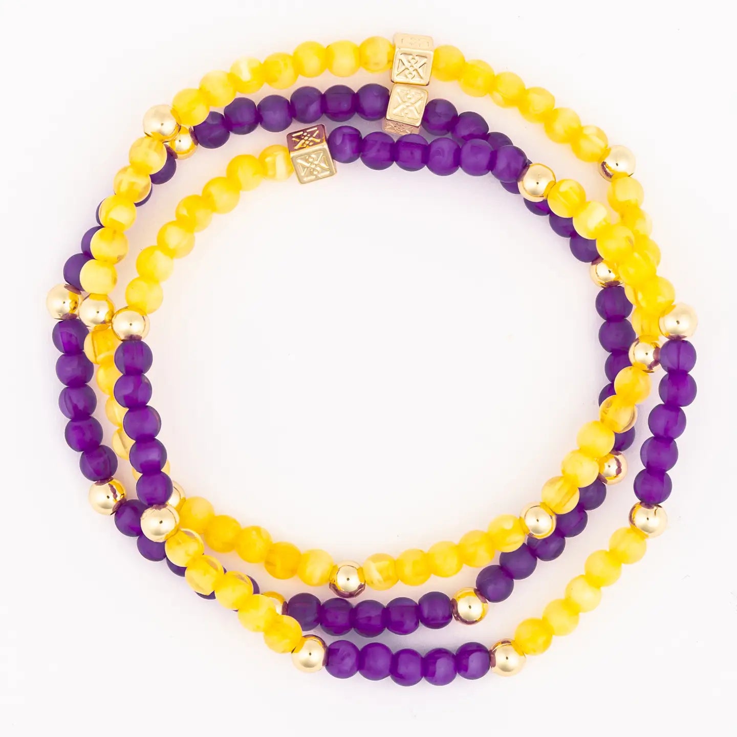 Junie Purple & Gold Bracelet