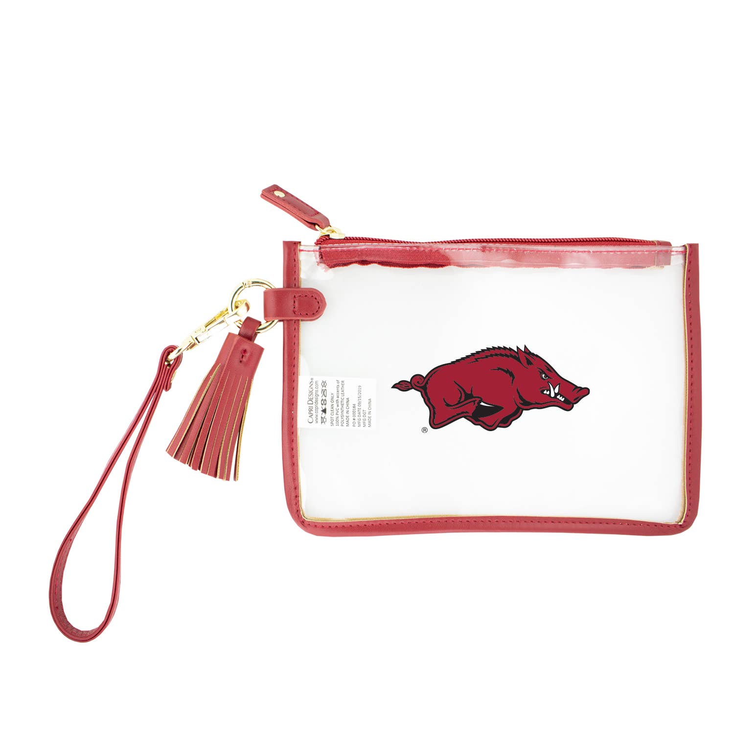 Arkansas Classic Logo Wristlet