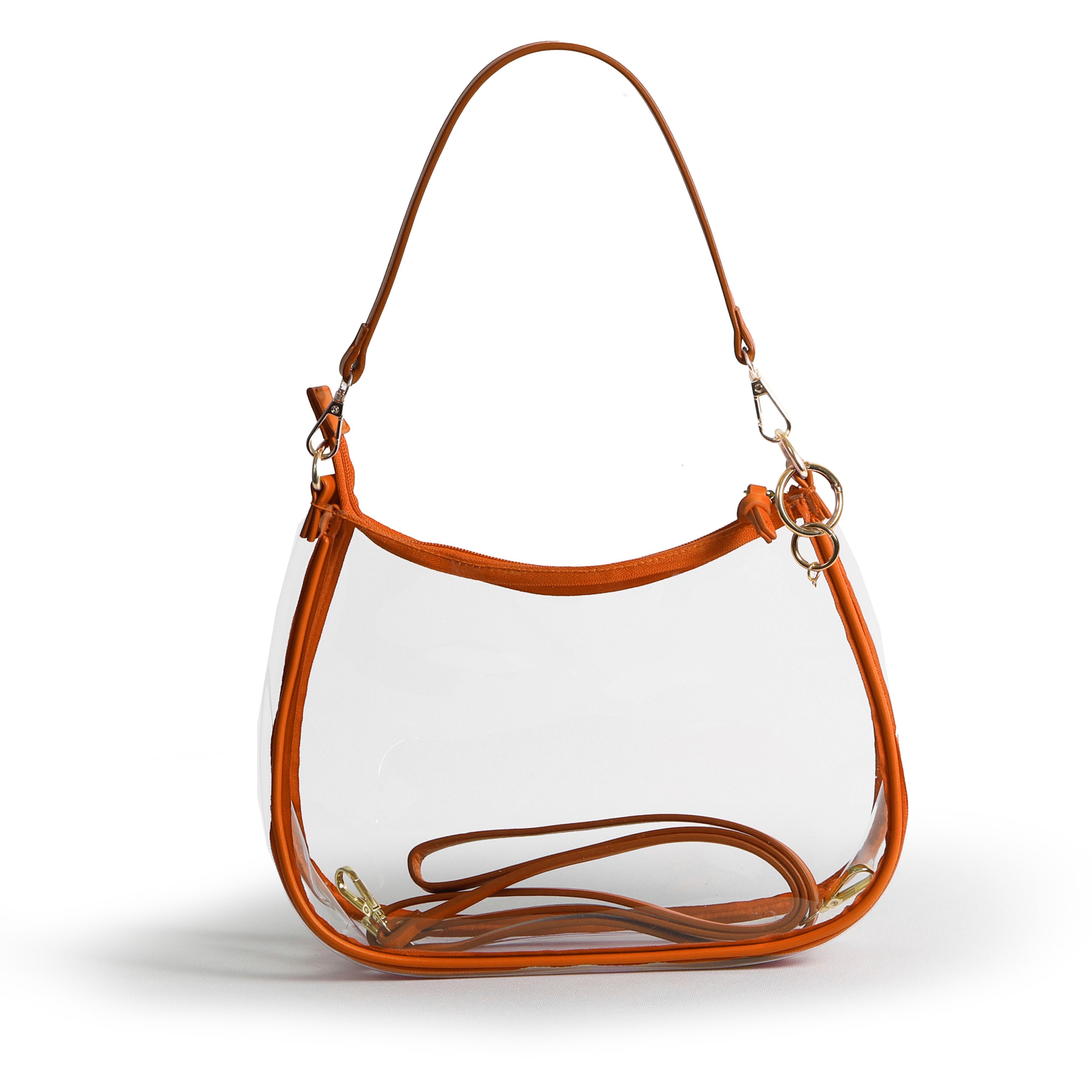 Sara Clear Purse | Burnt Orange