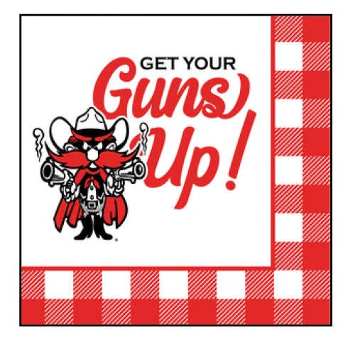 Texas Tech Guns Up  Napkins