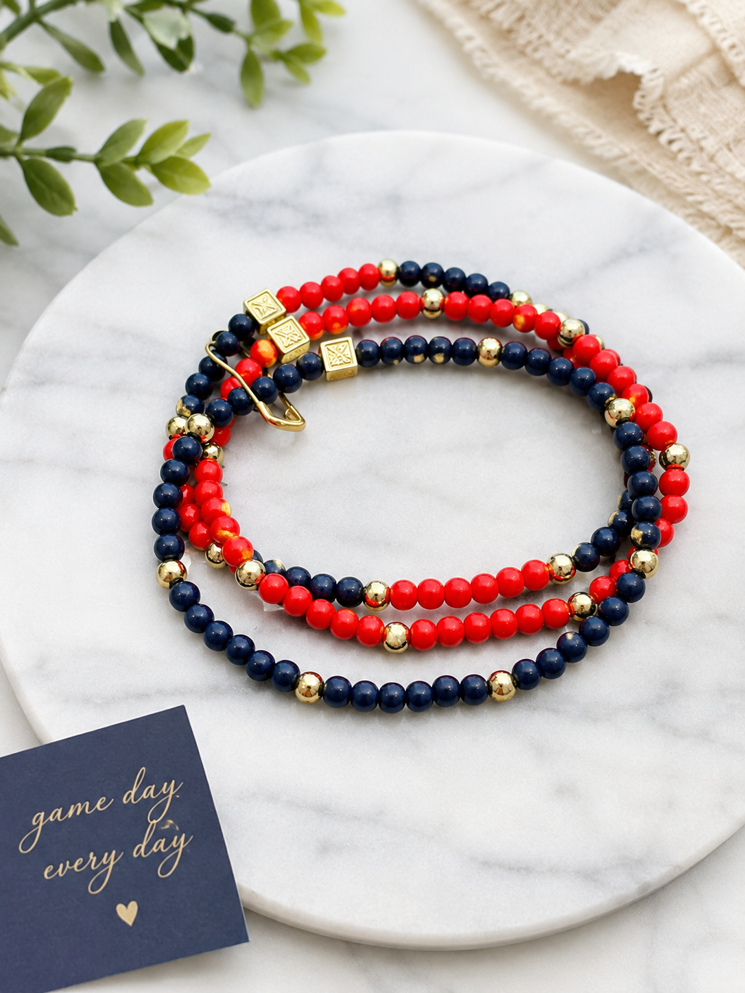 Junie Red & Blue Bracelet