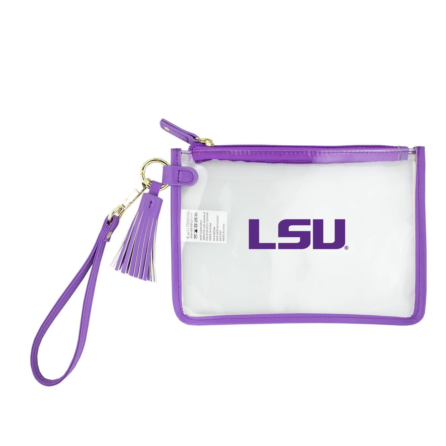 LSU Classic Logo Wristlet