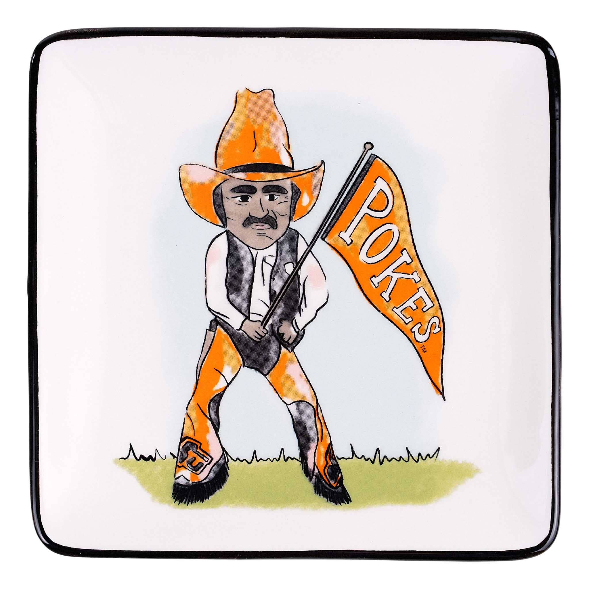 Oklahoma State Pistol Pete Trinket Tray