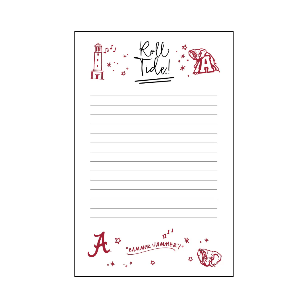 Alabama Confetti Notepad