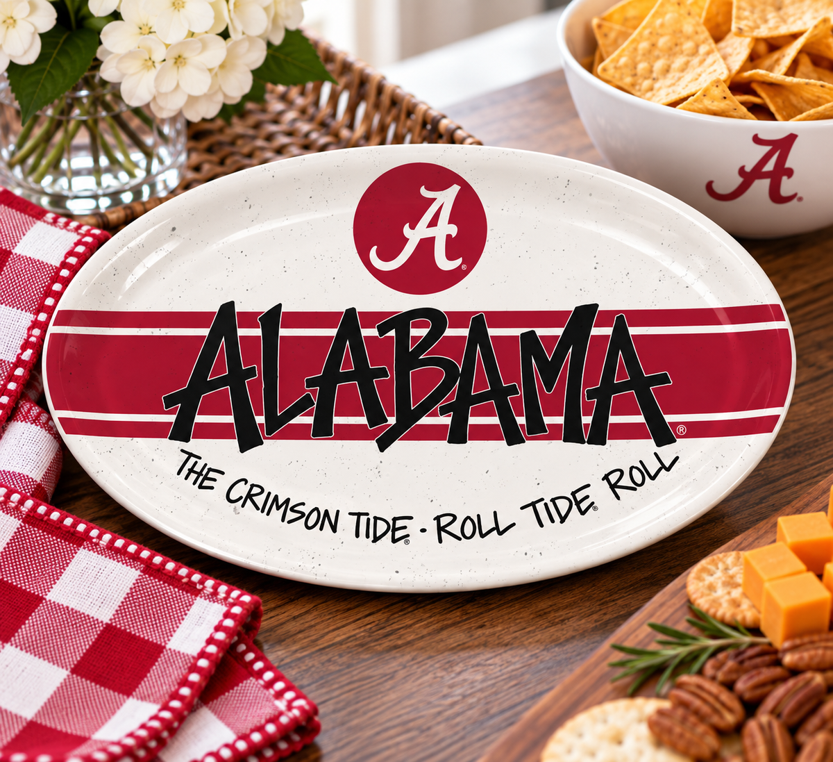 Alabama Melamine Oval Plate