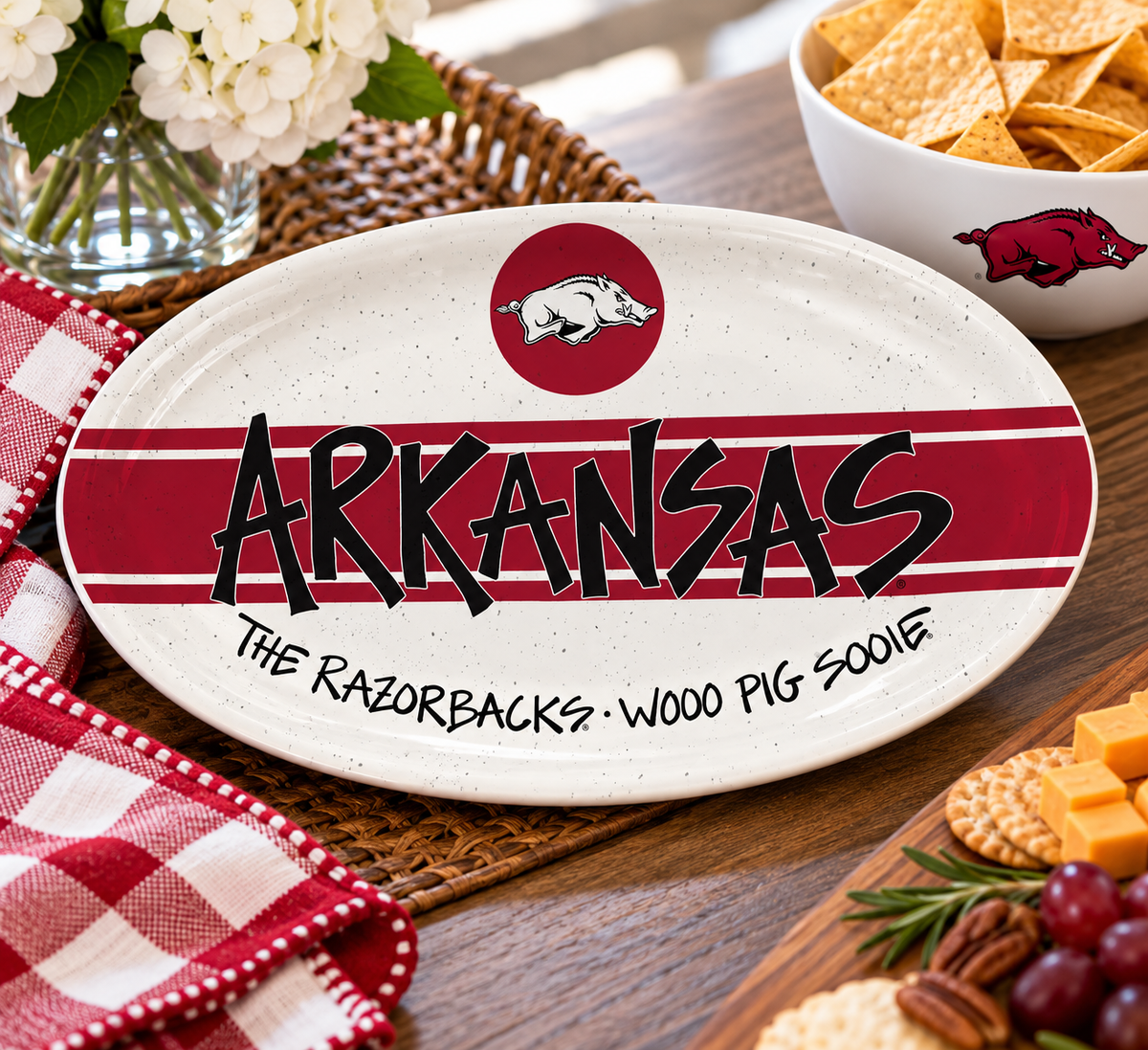 Arkansas Melamine Oval Plate