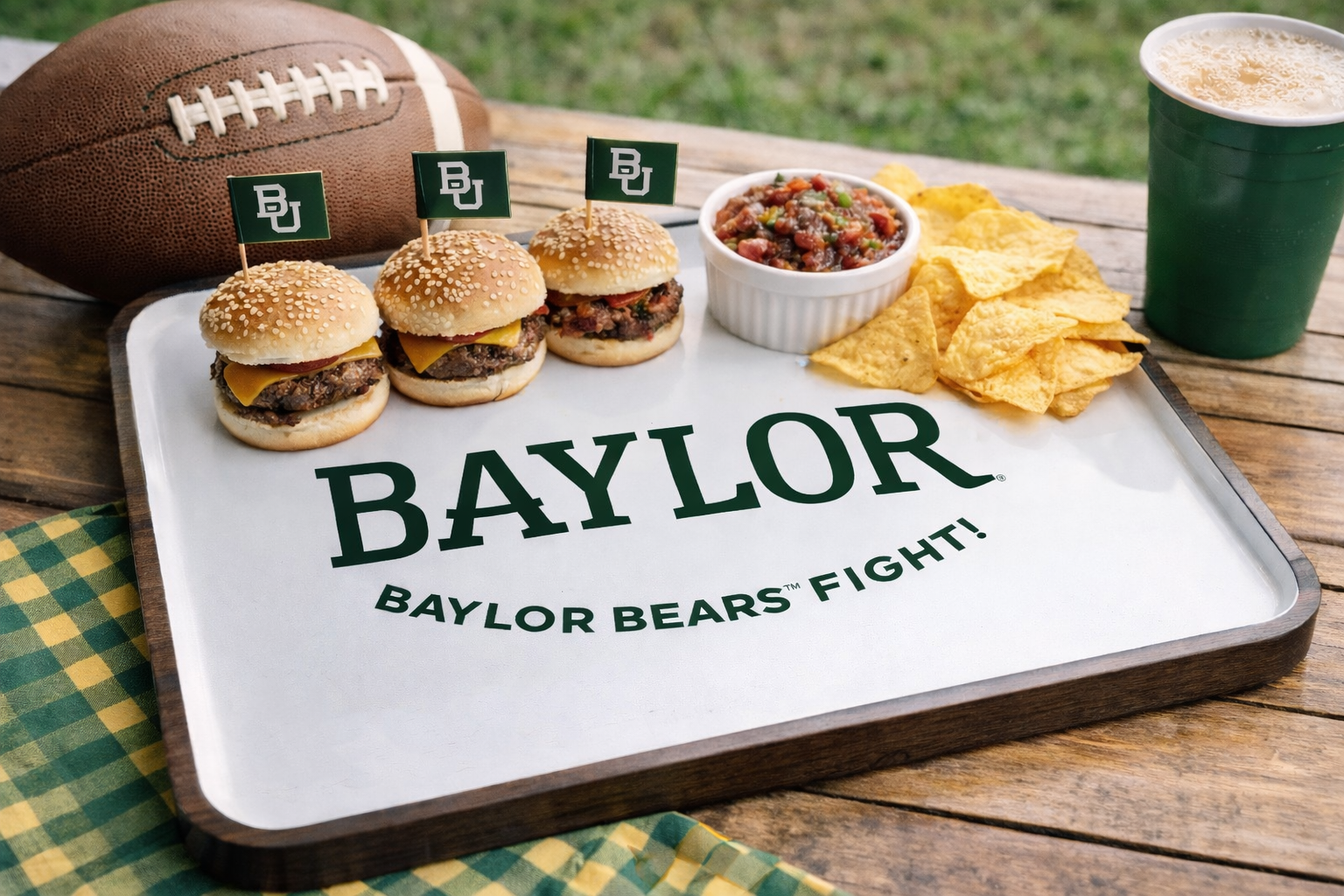 Baylor Sprit Mango Wood Tray