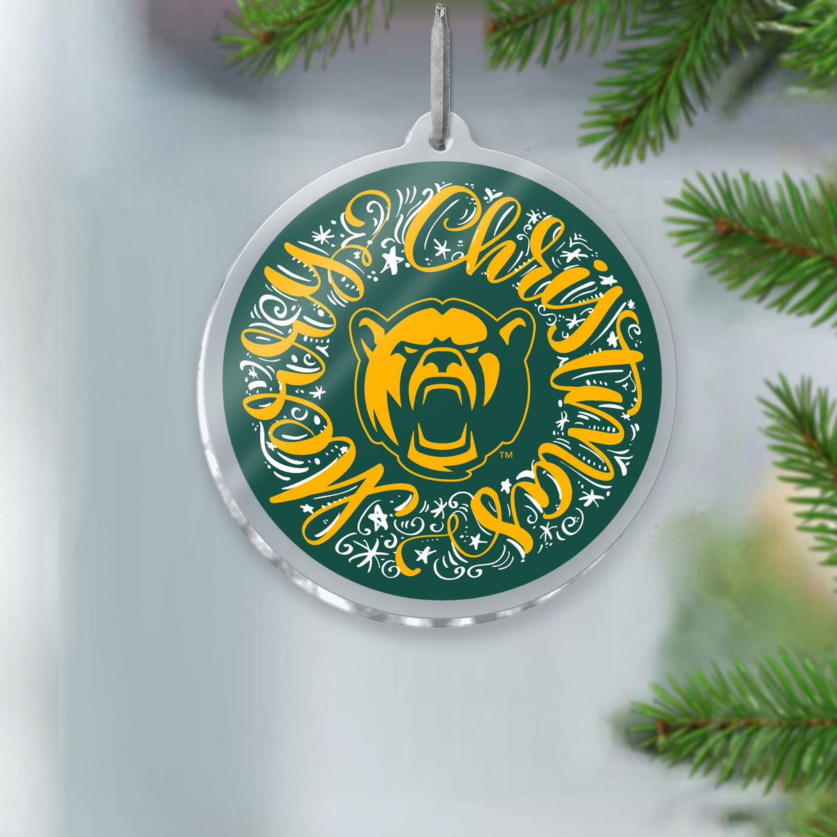 Baylor Merry Christmas Ornament