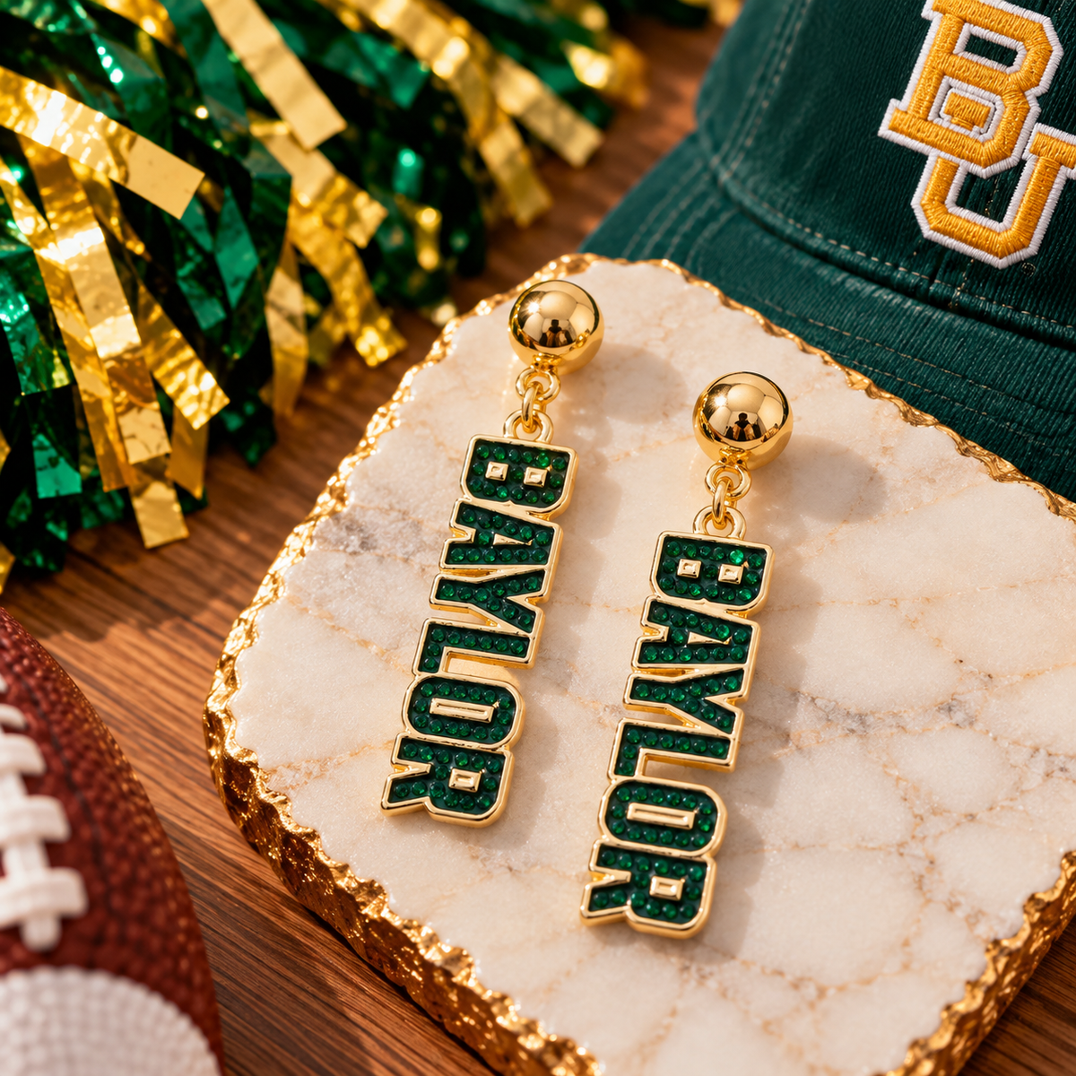 Baylor Pave Earrings