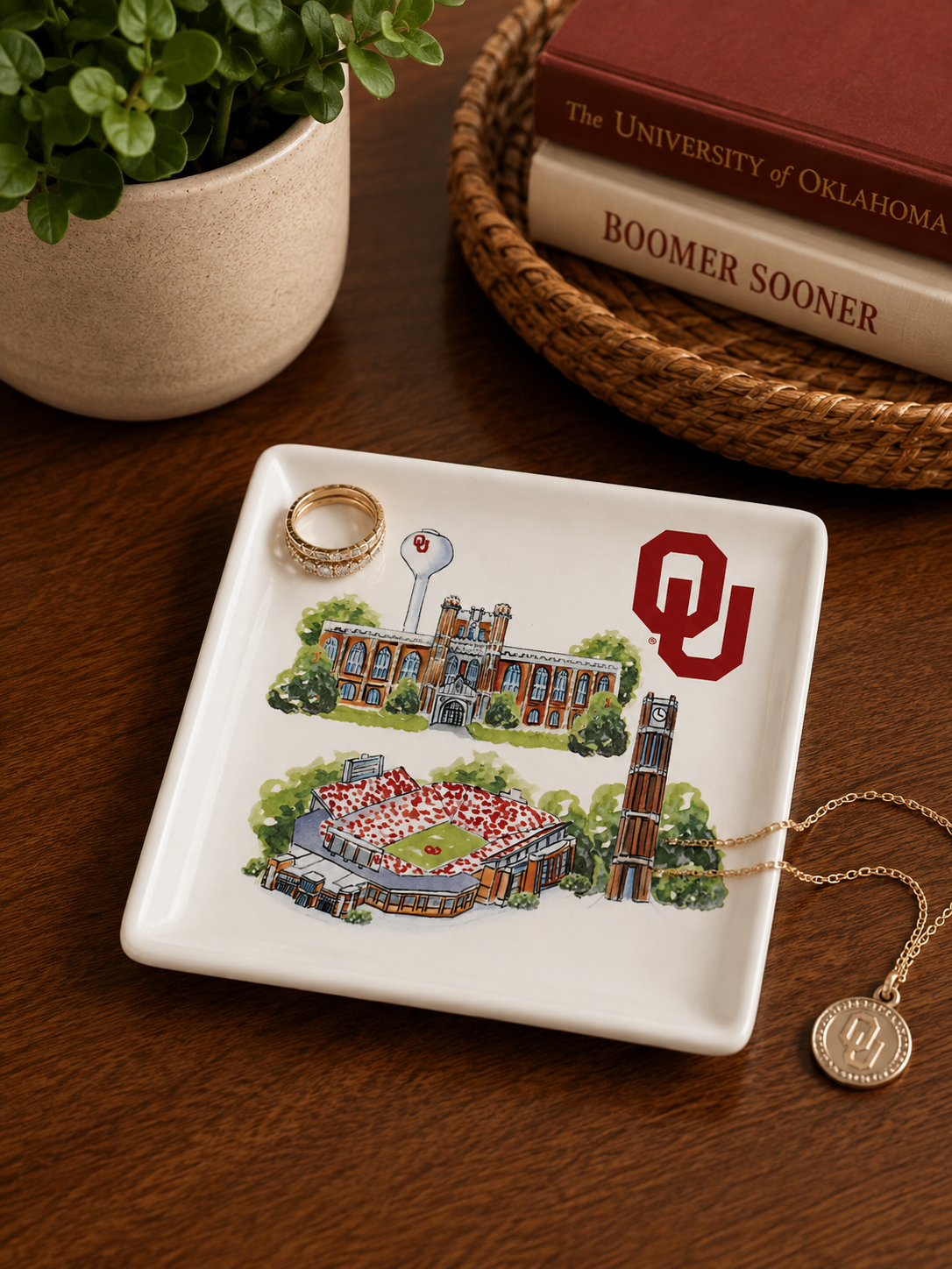 Oklahoma Landmark Trinet Tray