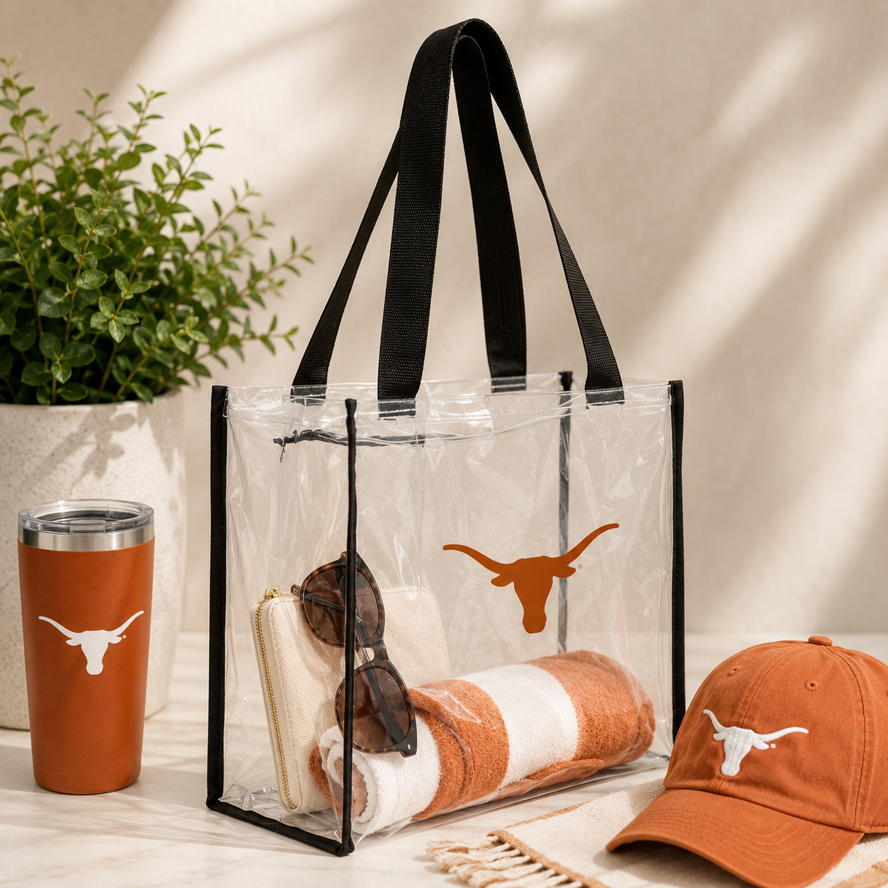 Texas Clear Stadium Tote Bag
