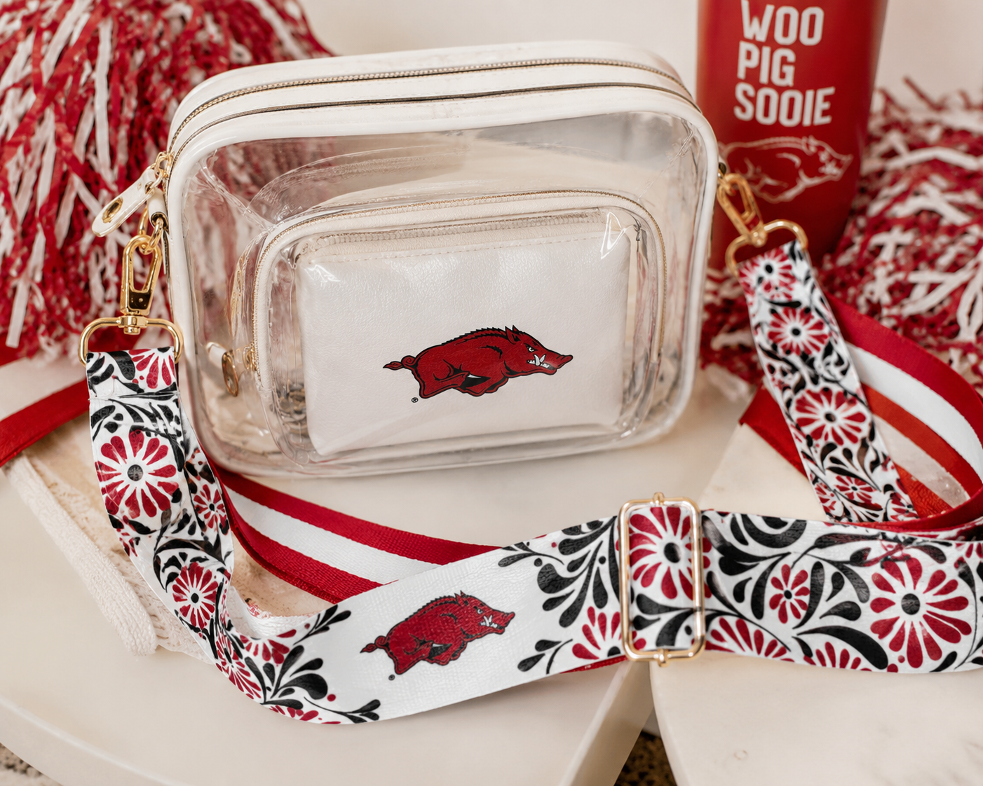 Arkansas  Floral Purse Strap