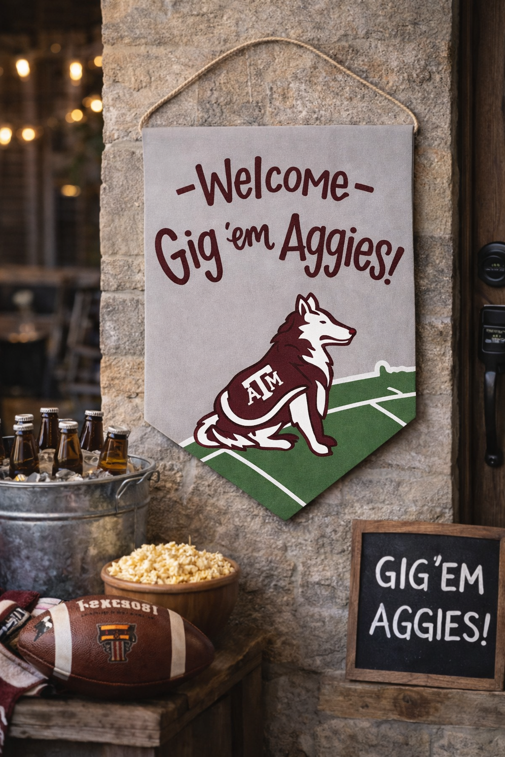 Texas A&M Welcome Doorhanger