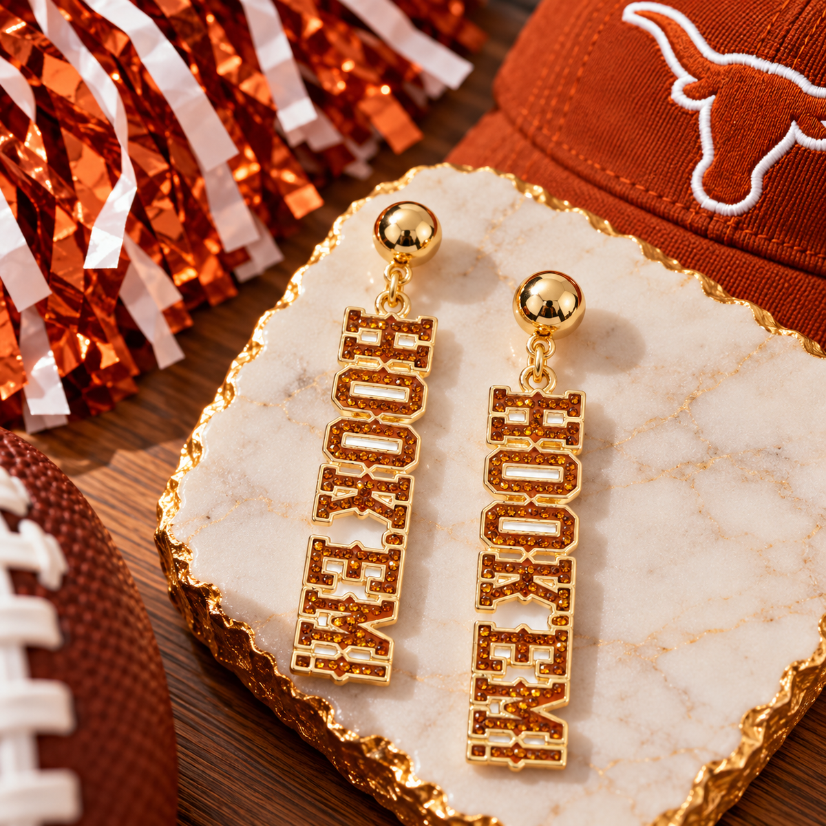 Texas Pave Earrings
