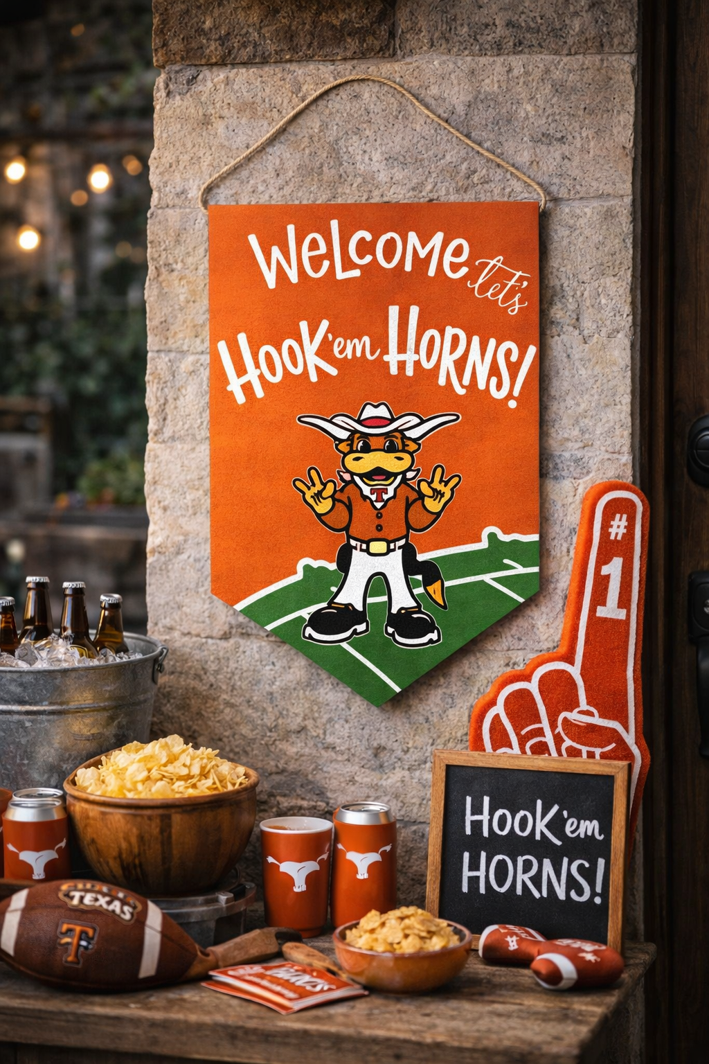 Texas Welcome Doorhanger
