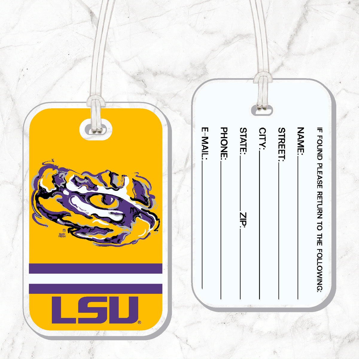 LSU Mascot Luggage Tag