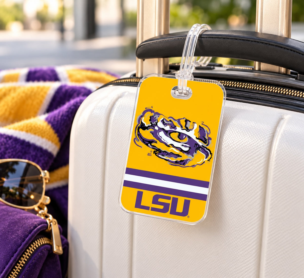 LSU Mascot Luggage Tag