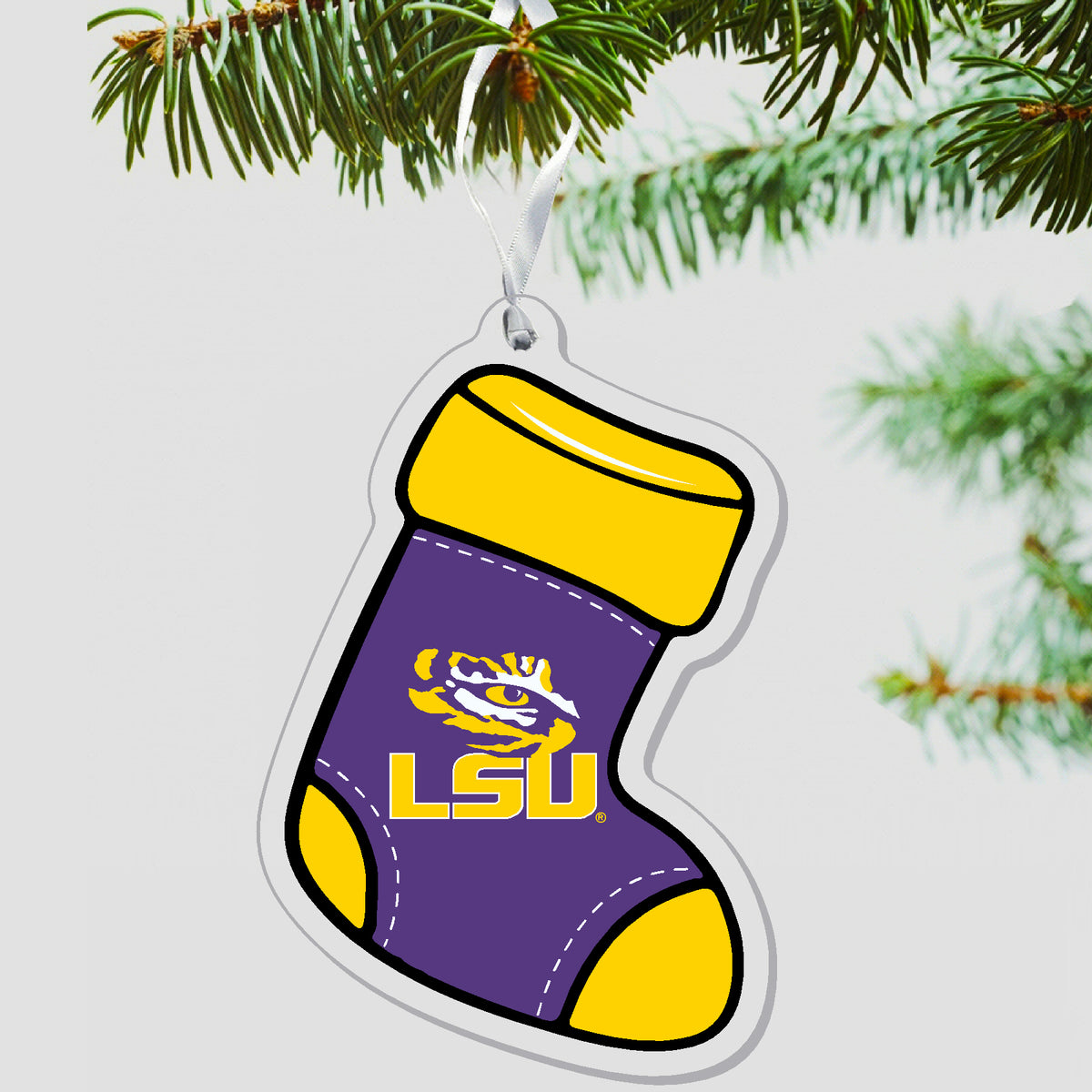 LSU Stocking Ornament