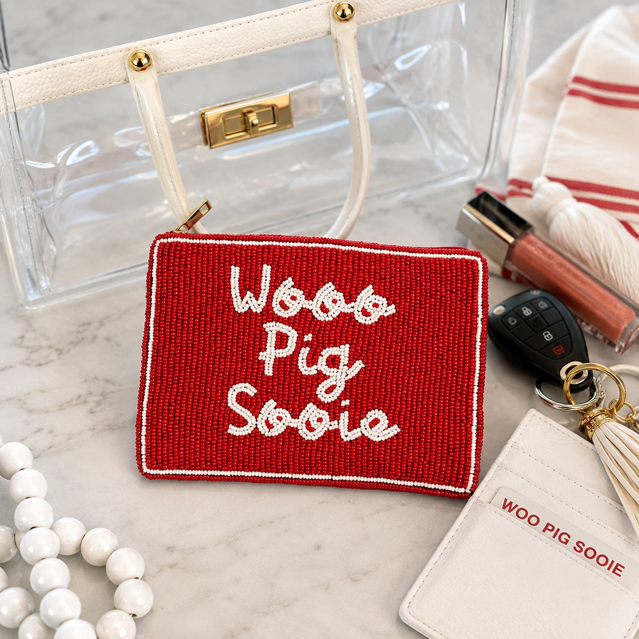 Arkansas Beaded Pouch