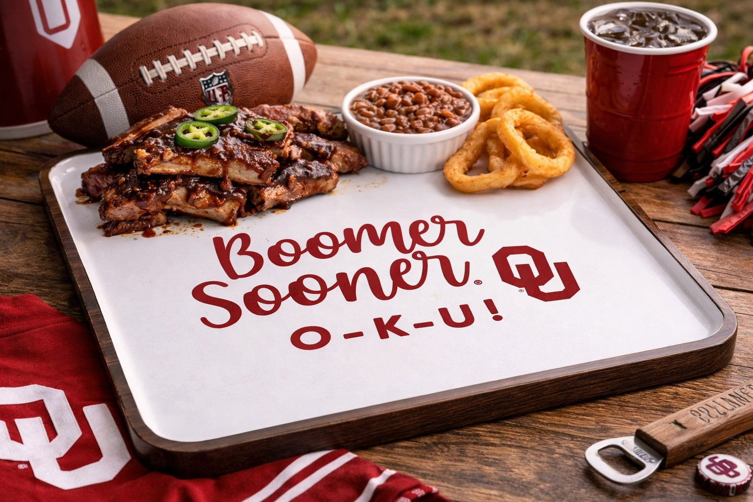 Oklahoma Sprit Mango Wood Tray