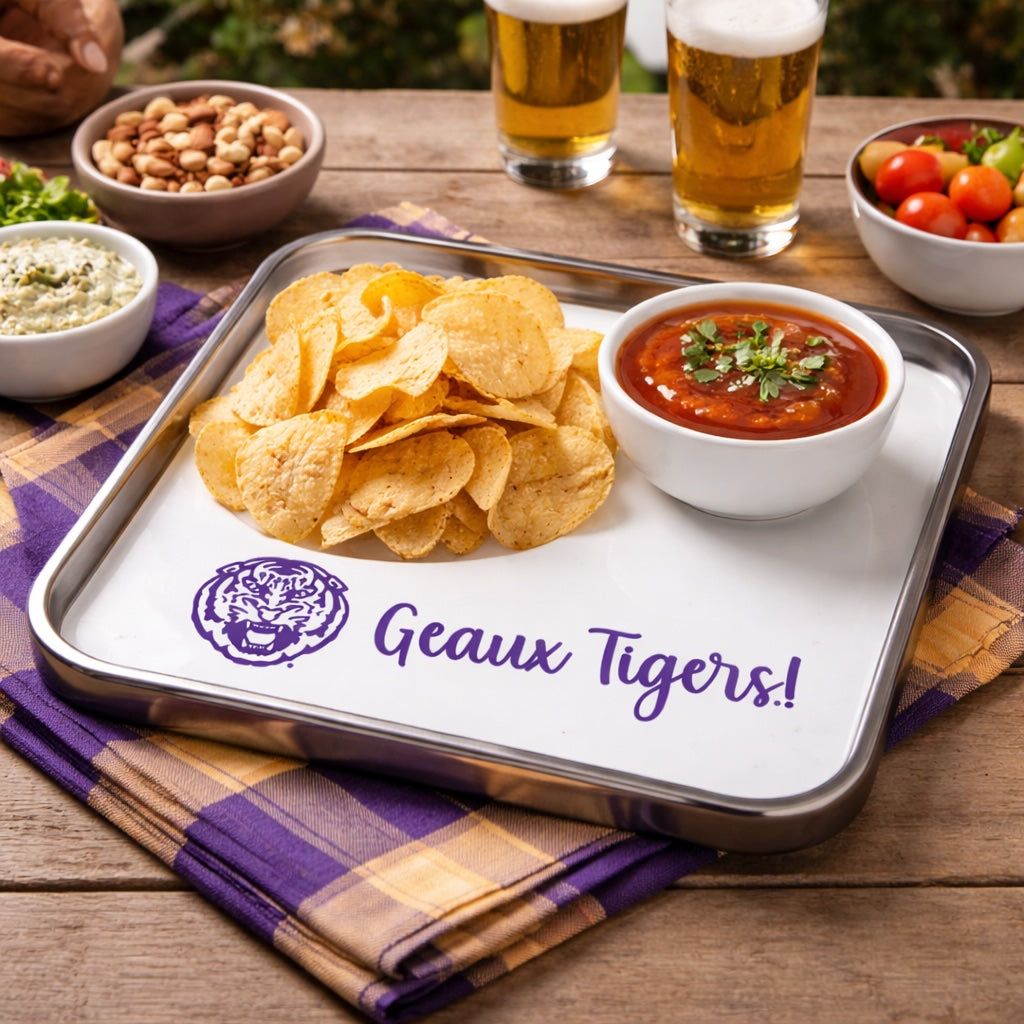 LSU Mango Wood Tray