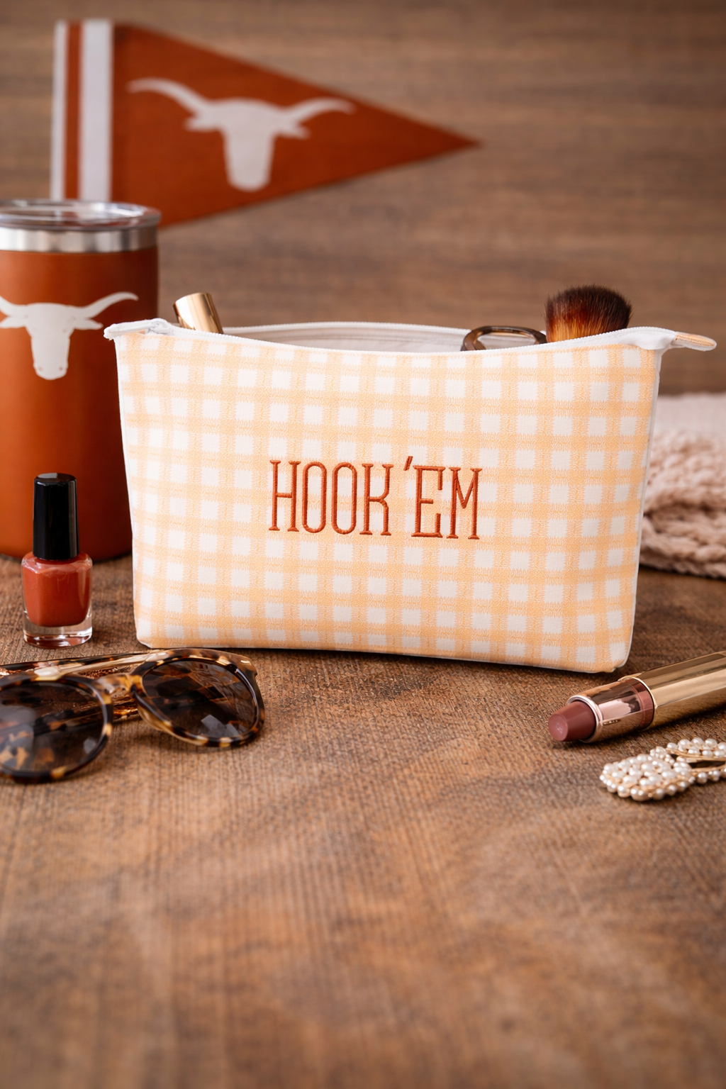 Texas  Zipper Pouch