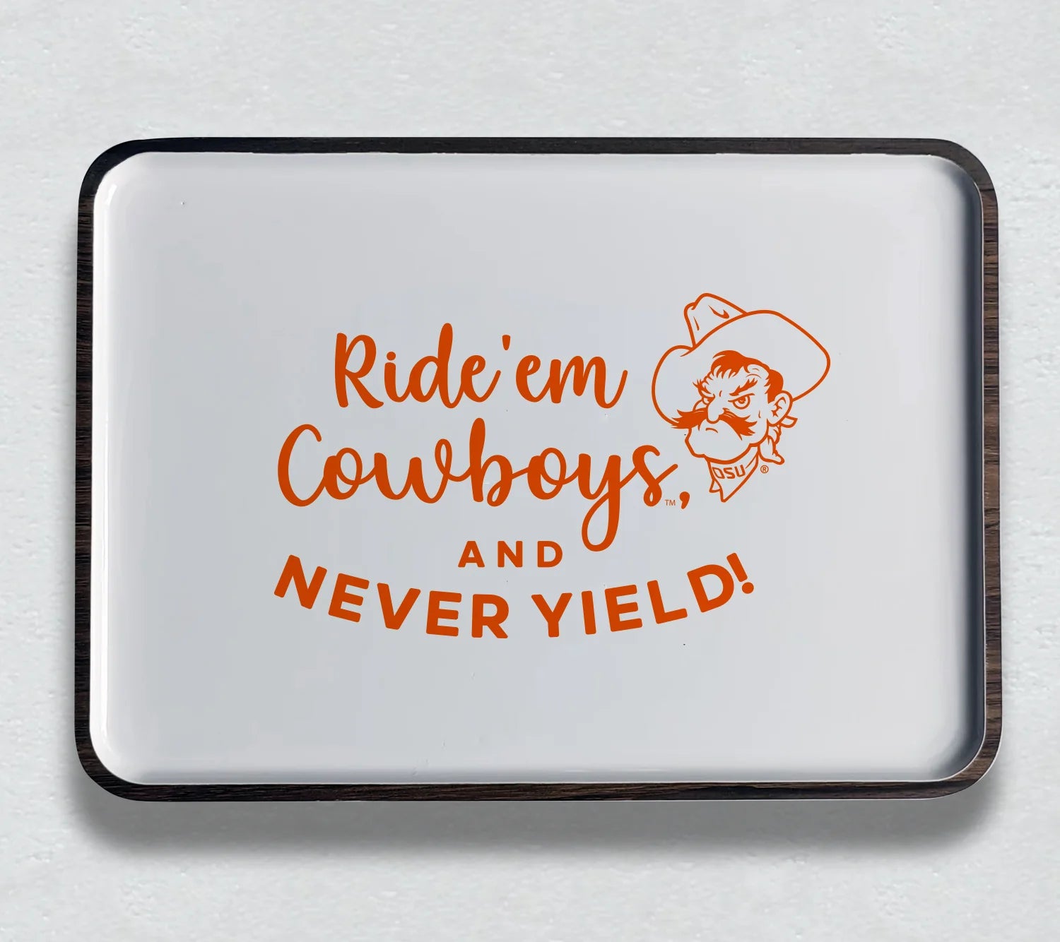 OSU Sprit Mango Wood Tray
