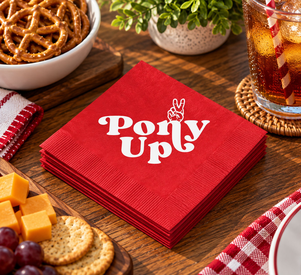 SMU Pony Up Napkins