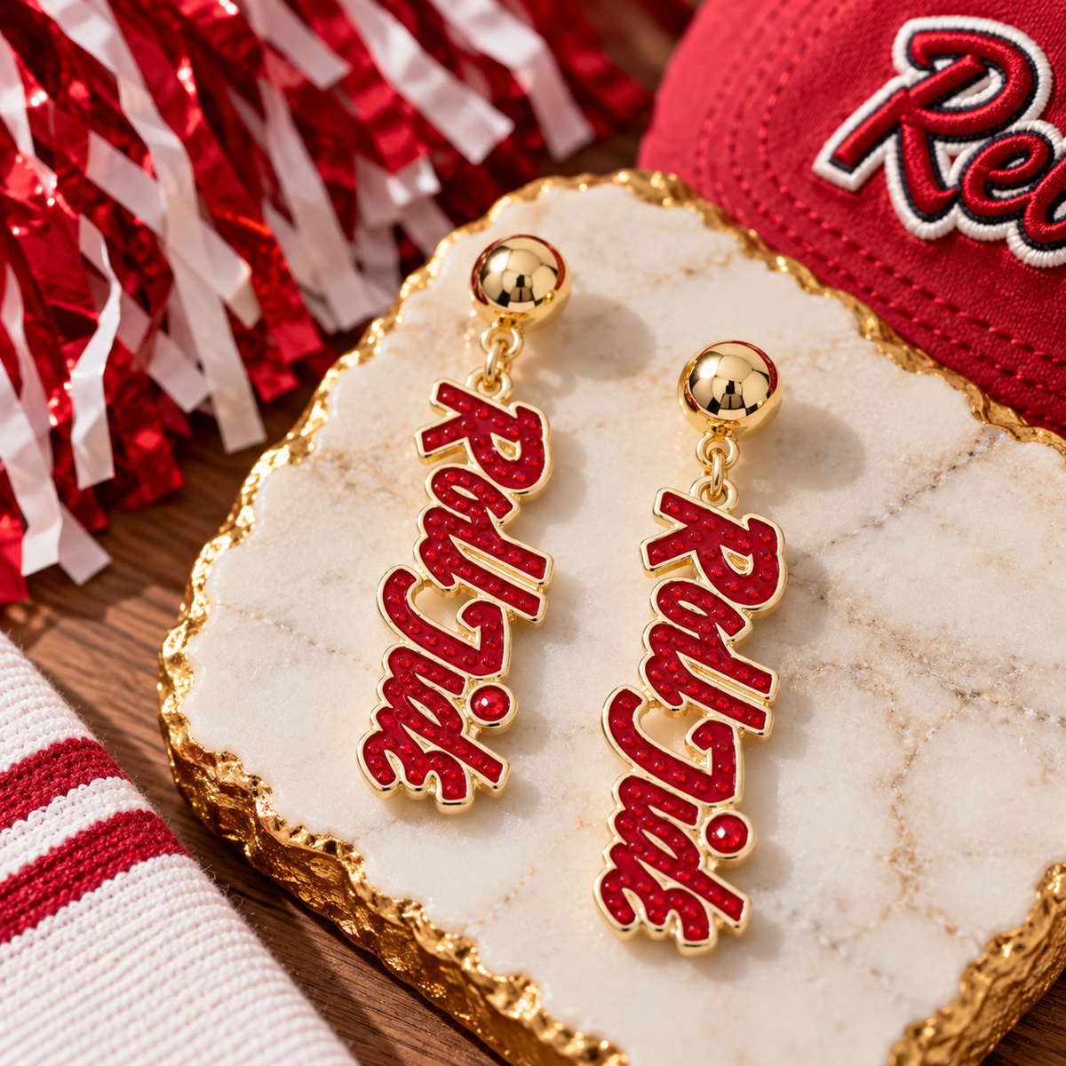 Alabama Pave Earrings
