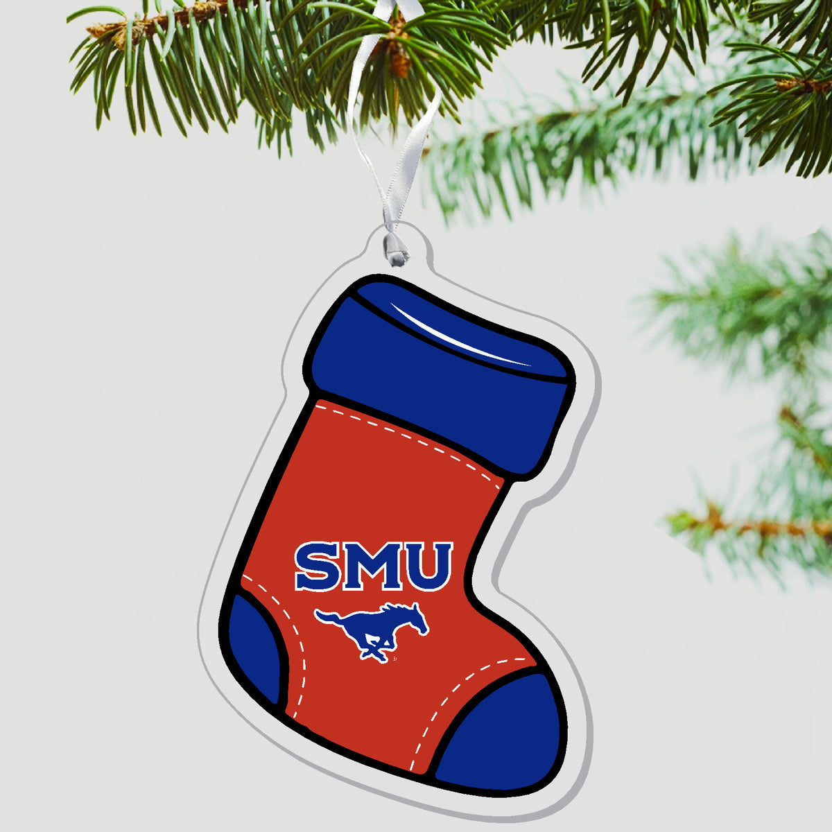 SMU Stocking Ornament