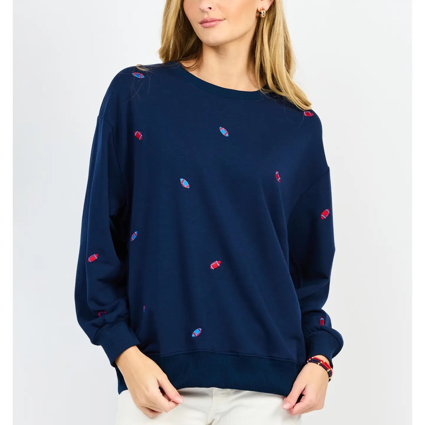Sarah Football Sweatshirt