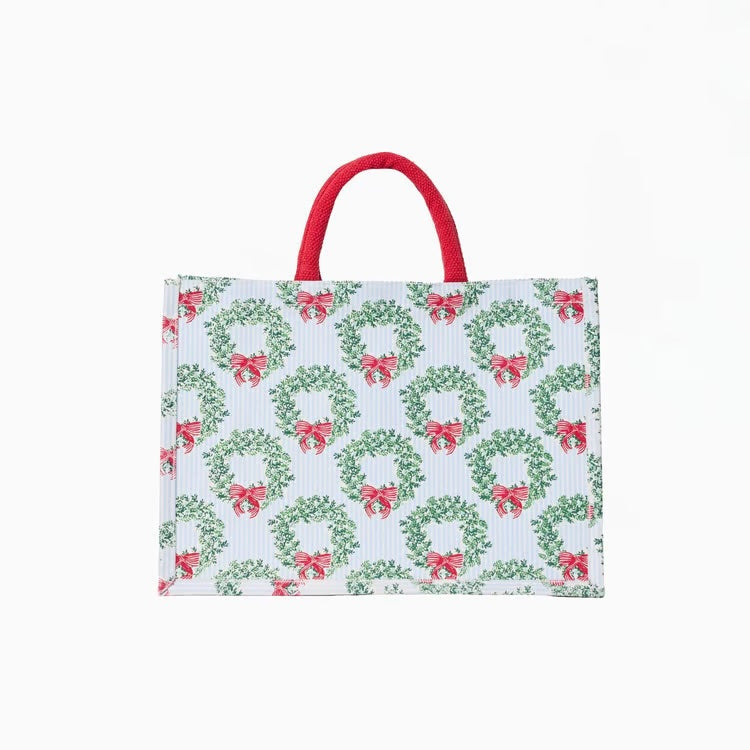 Wreath & Ribbon Shopper
