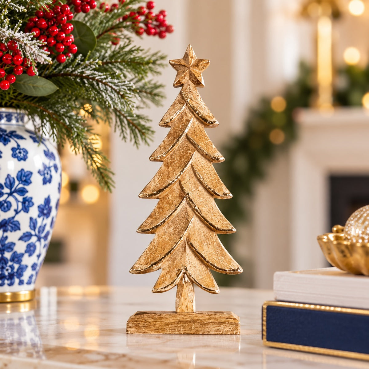 Trimmed Gold Tree-SMALL