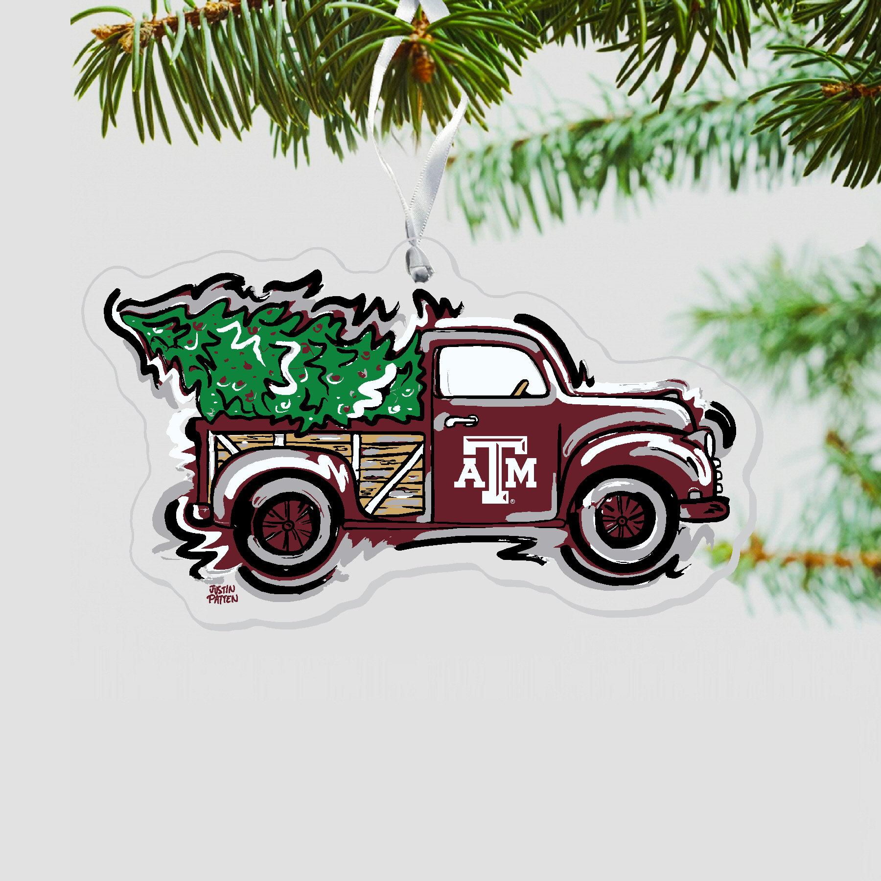A&M Truck Ornament