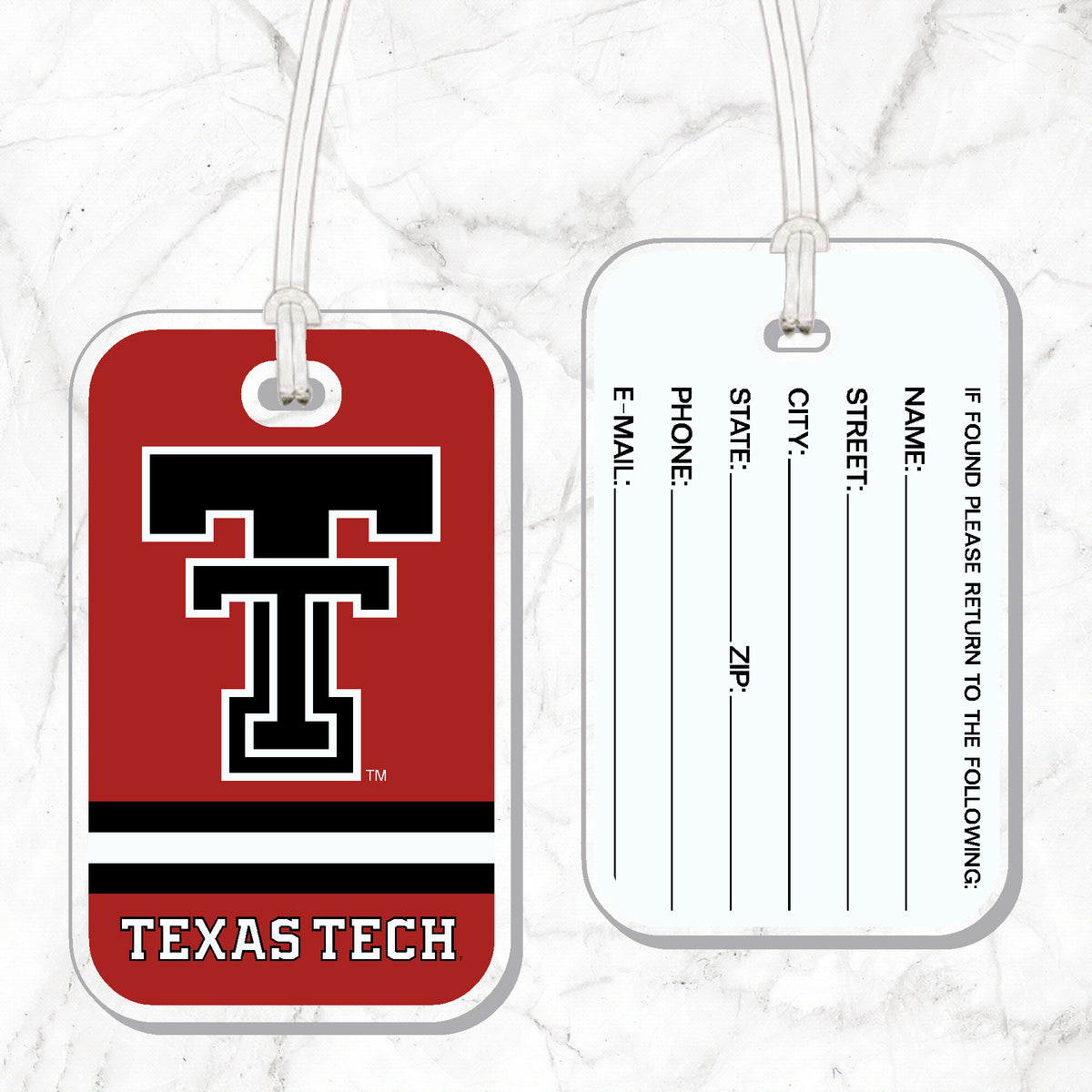 Texas Tech Luggage Tag
