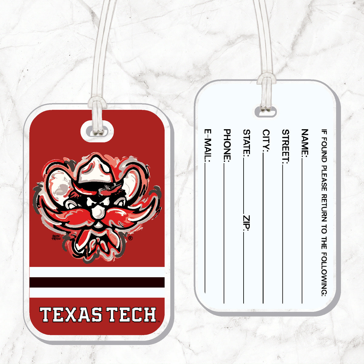 Texas Tech Mascot Luggage Tag