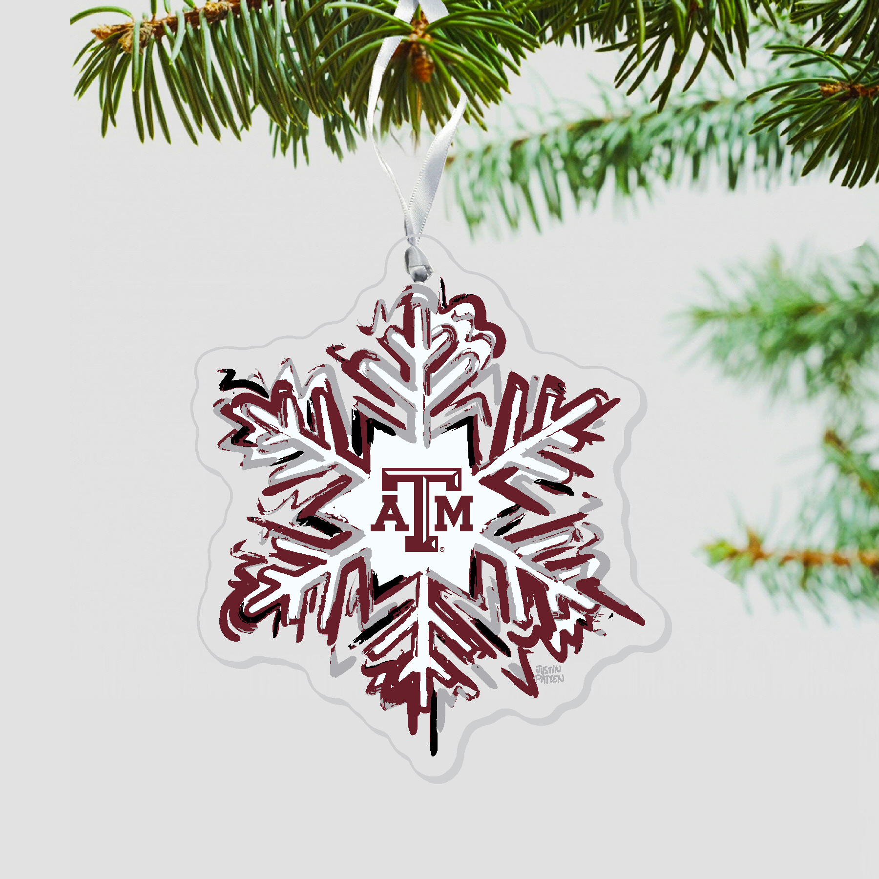 A&M Snowflake Ornament