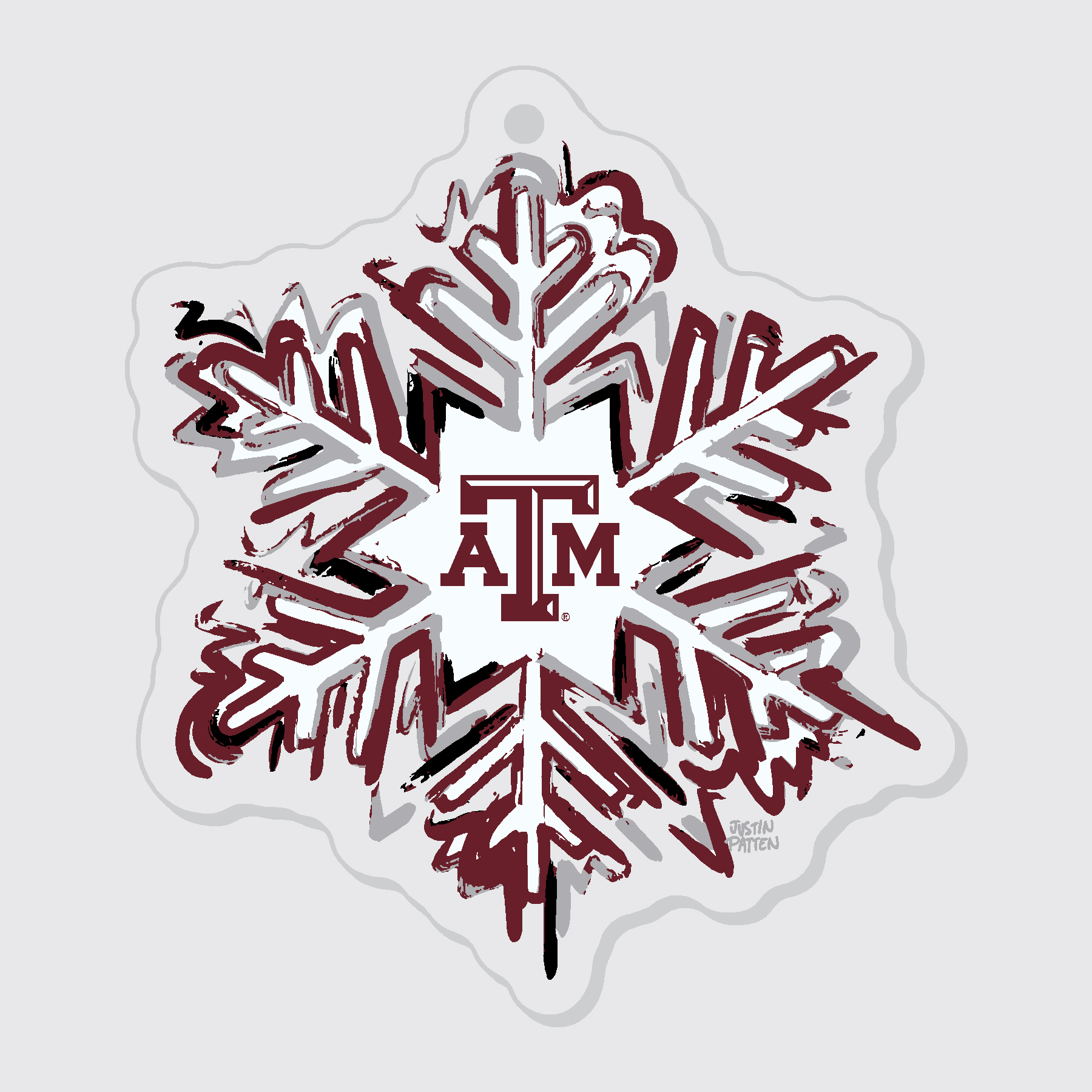 A&M Snowflake Ornament