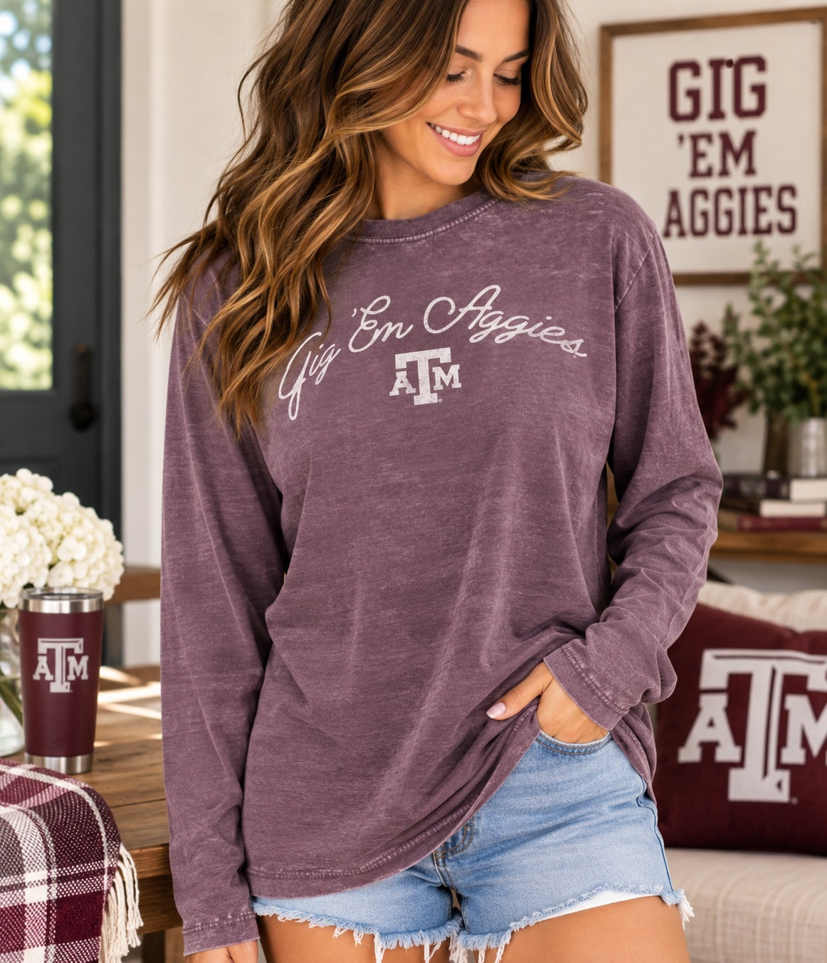 Texas A&M  Vintage Fay Long Sleeve