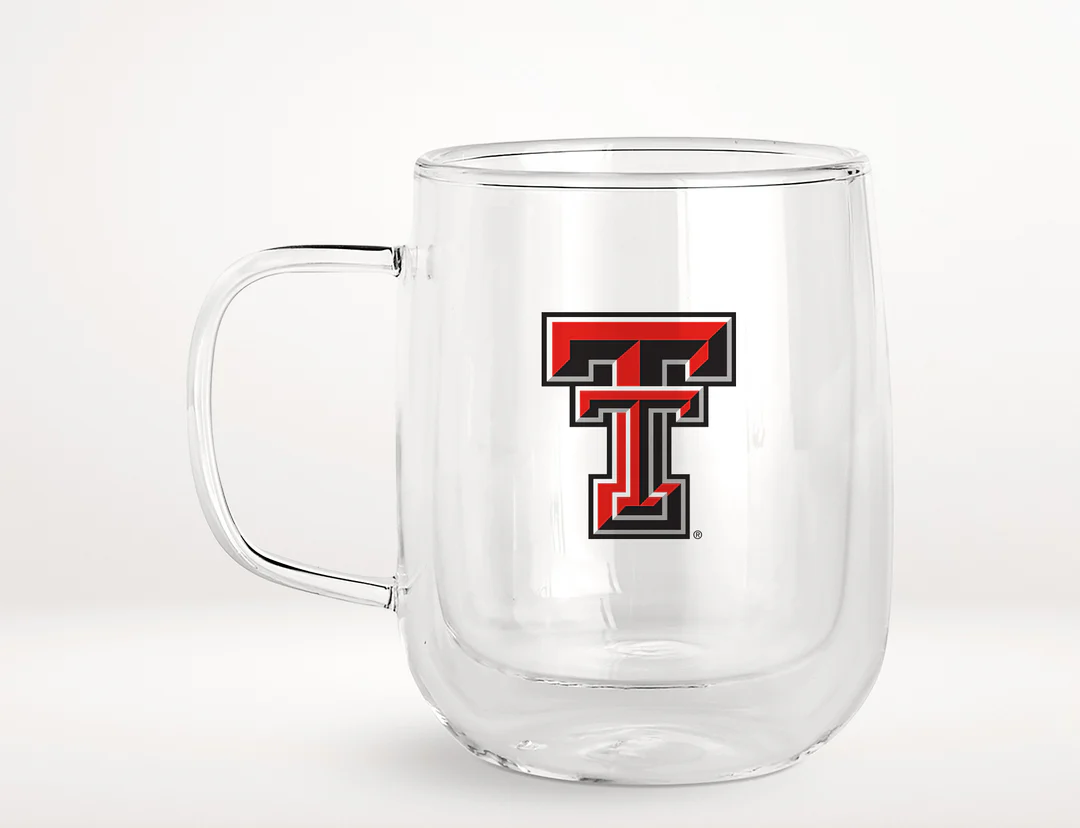 Texas Tech Landmark Glass Mug