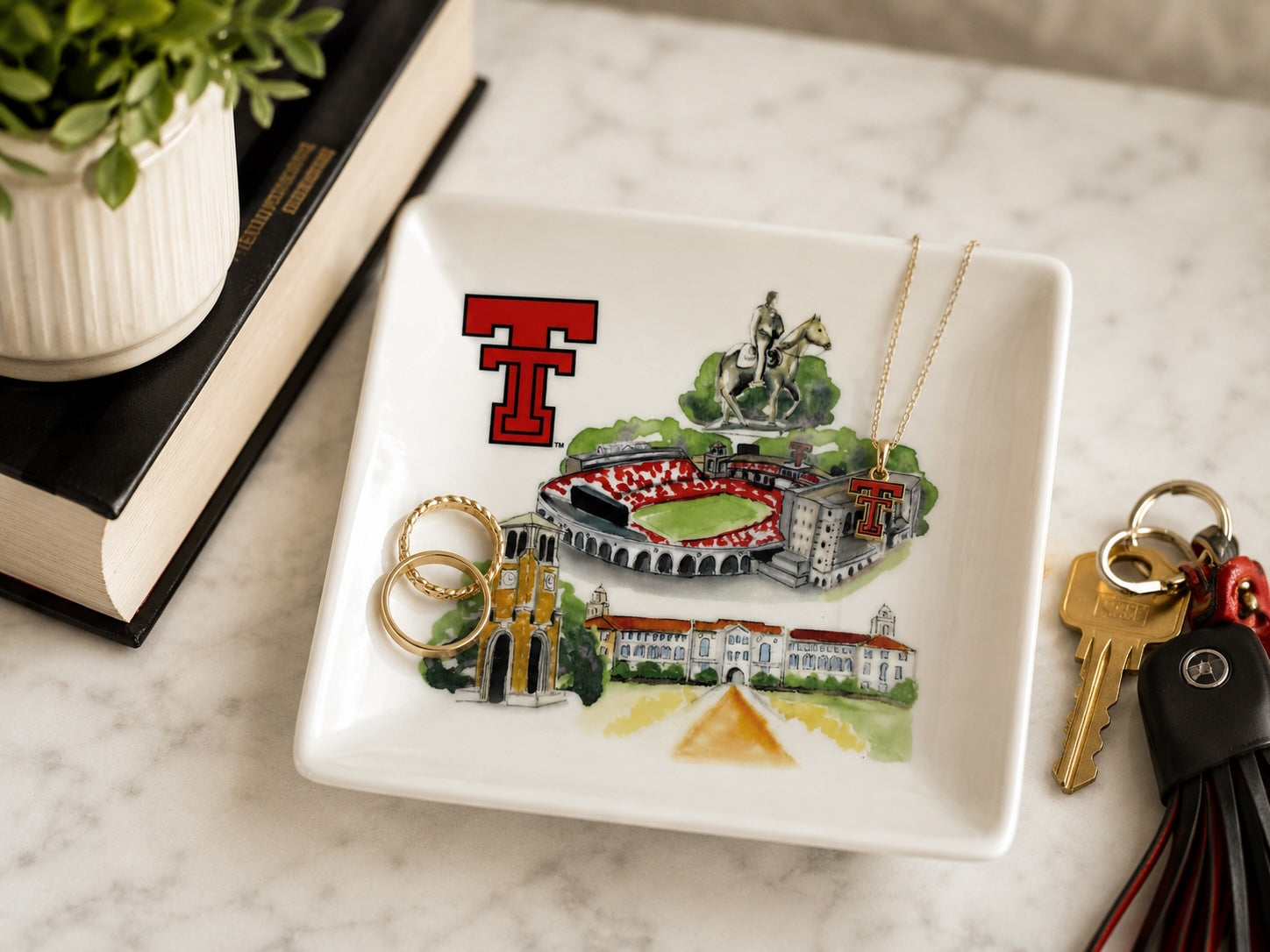 Texas Tech Landmark Trinet Tray