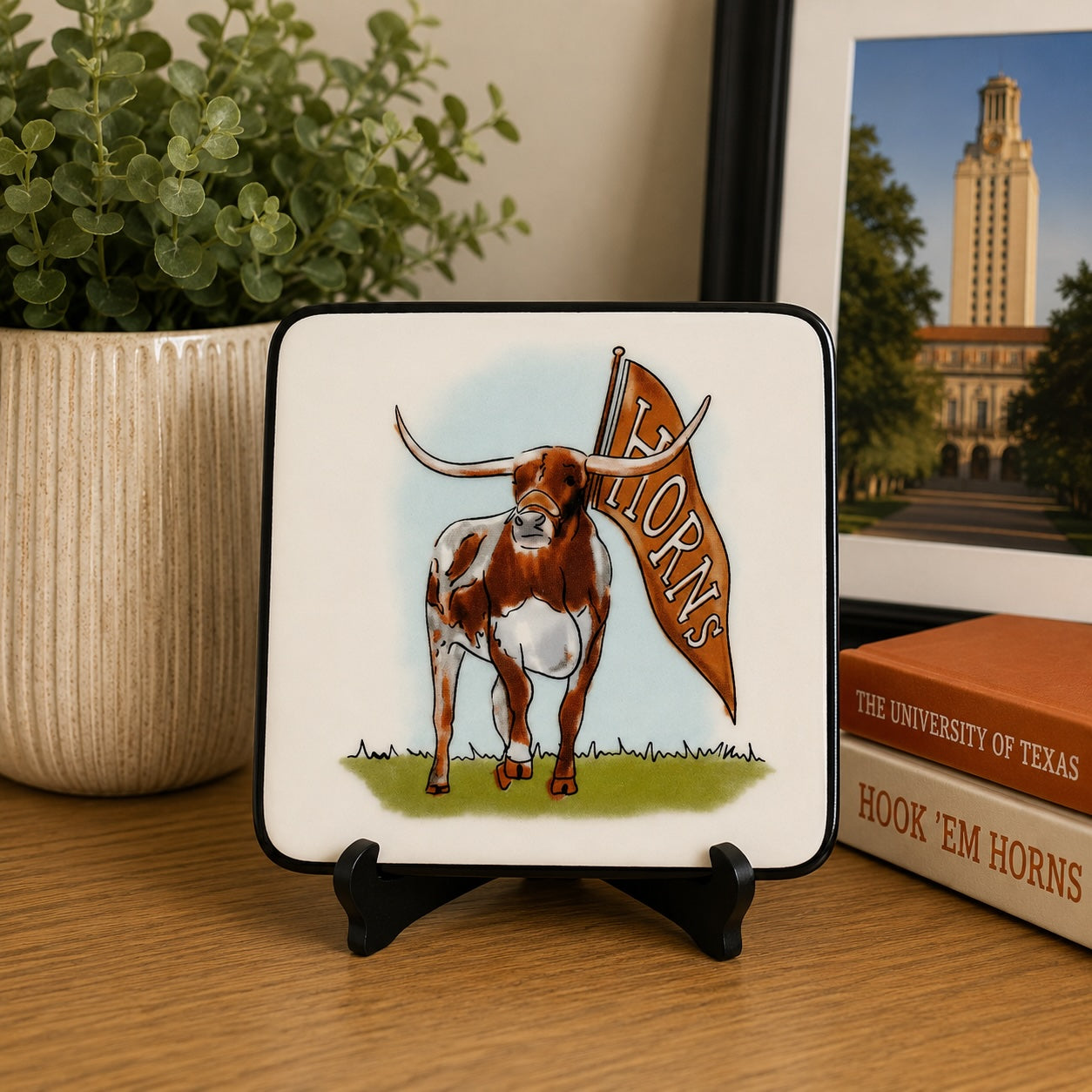 Texas Bevo Trinket Tray