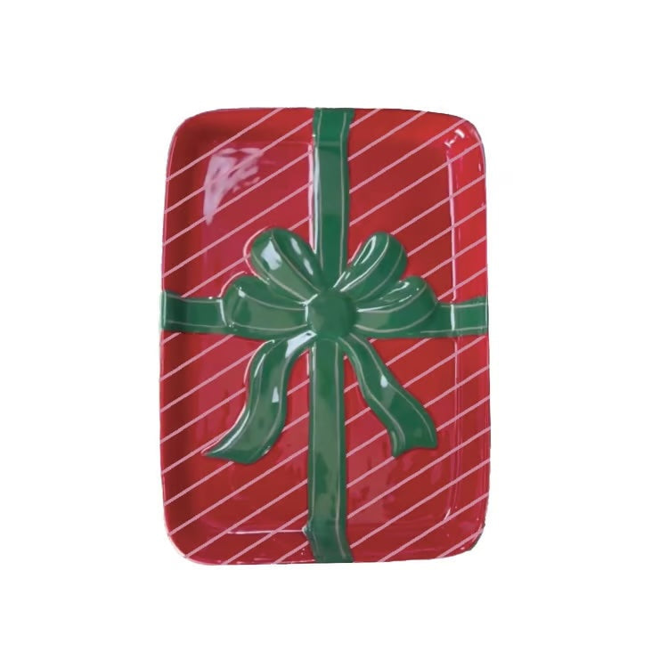 Christmas Present Appetizer Plate