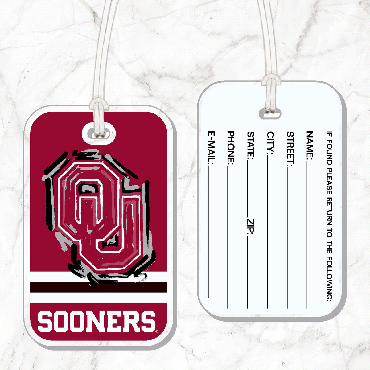 Oklahoma Mascot Luggage Tag