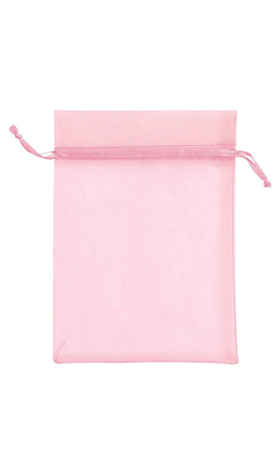 Organza Drawstring Pouch: Silver / Pack of 10 / 5" x 7"