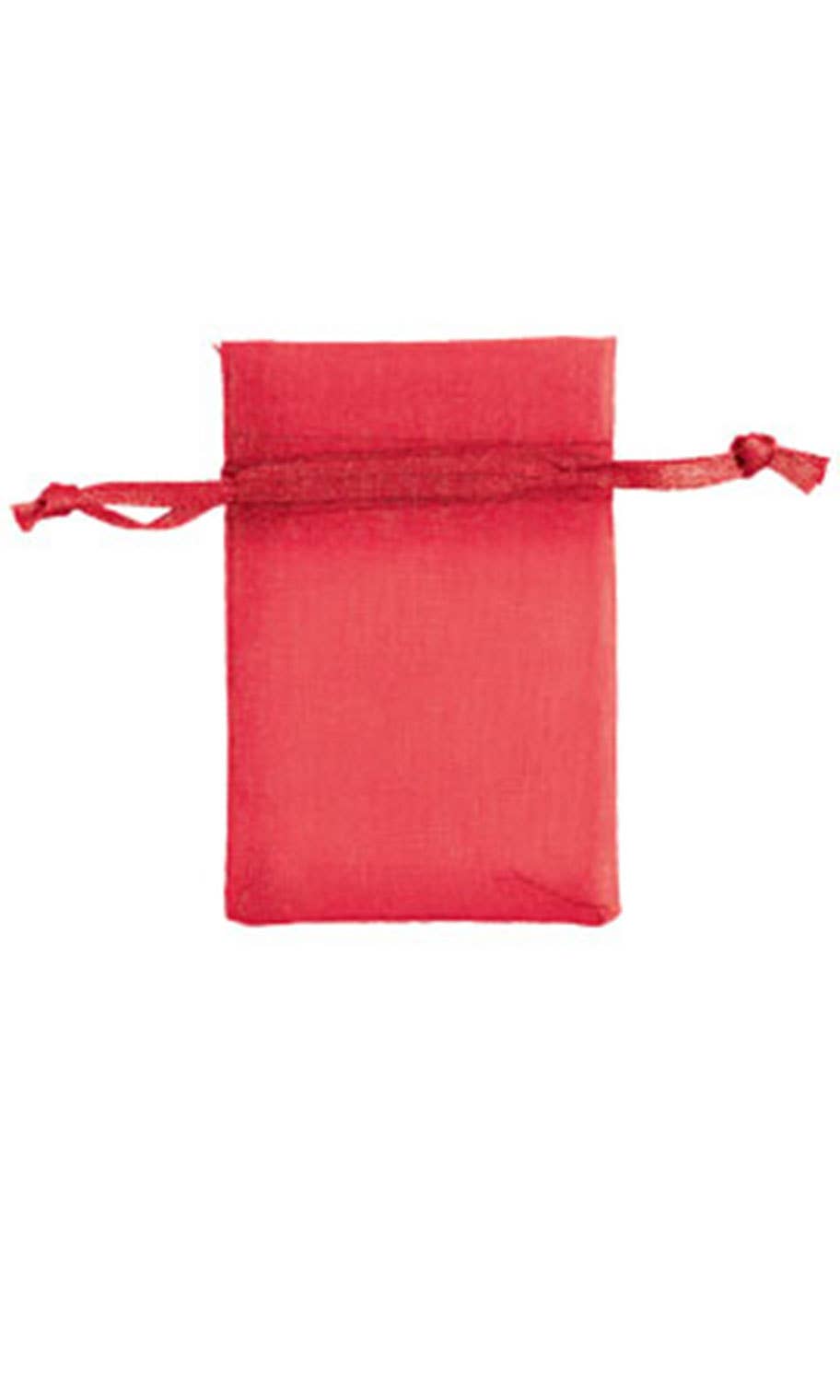 Organza Drawstring Pouch: Silver / Pack of 10 / 5" x 7"