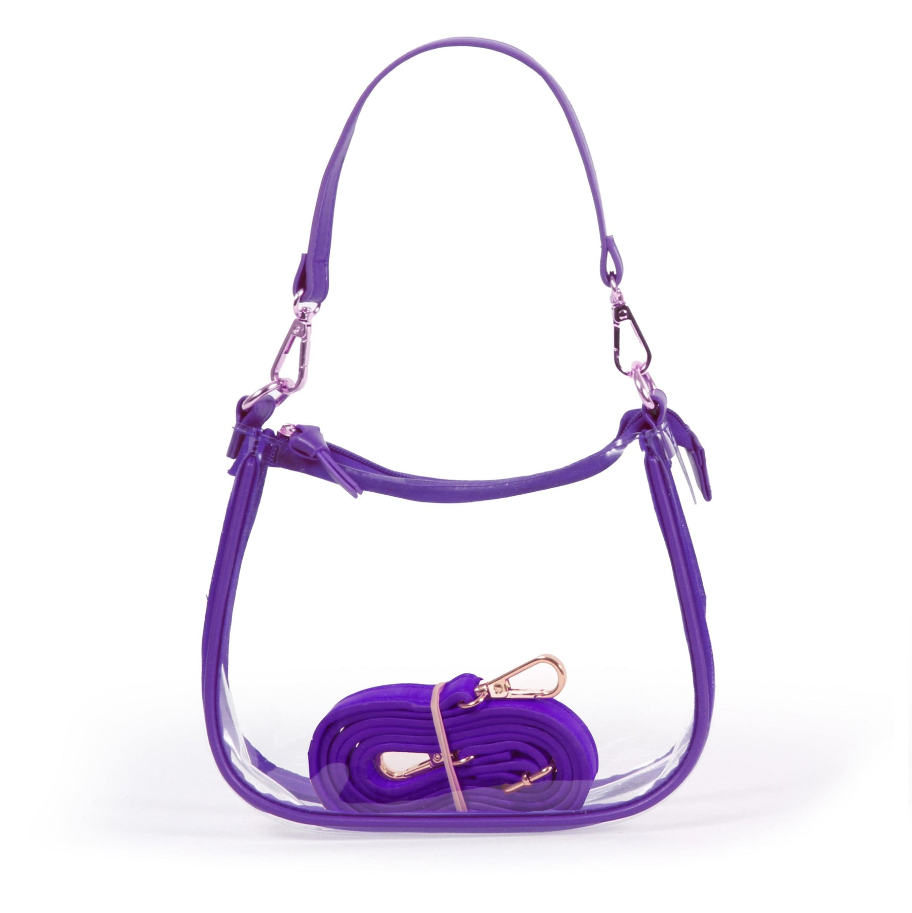 Purple Clara Team Clear Purse