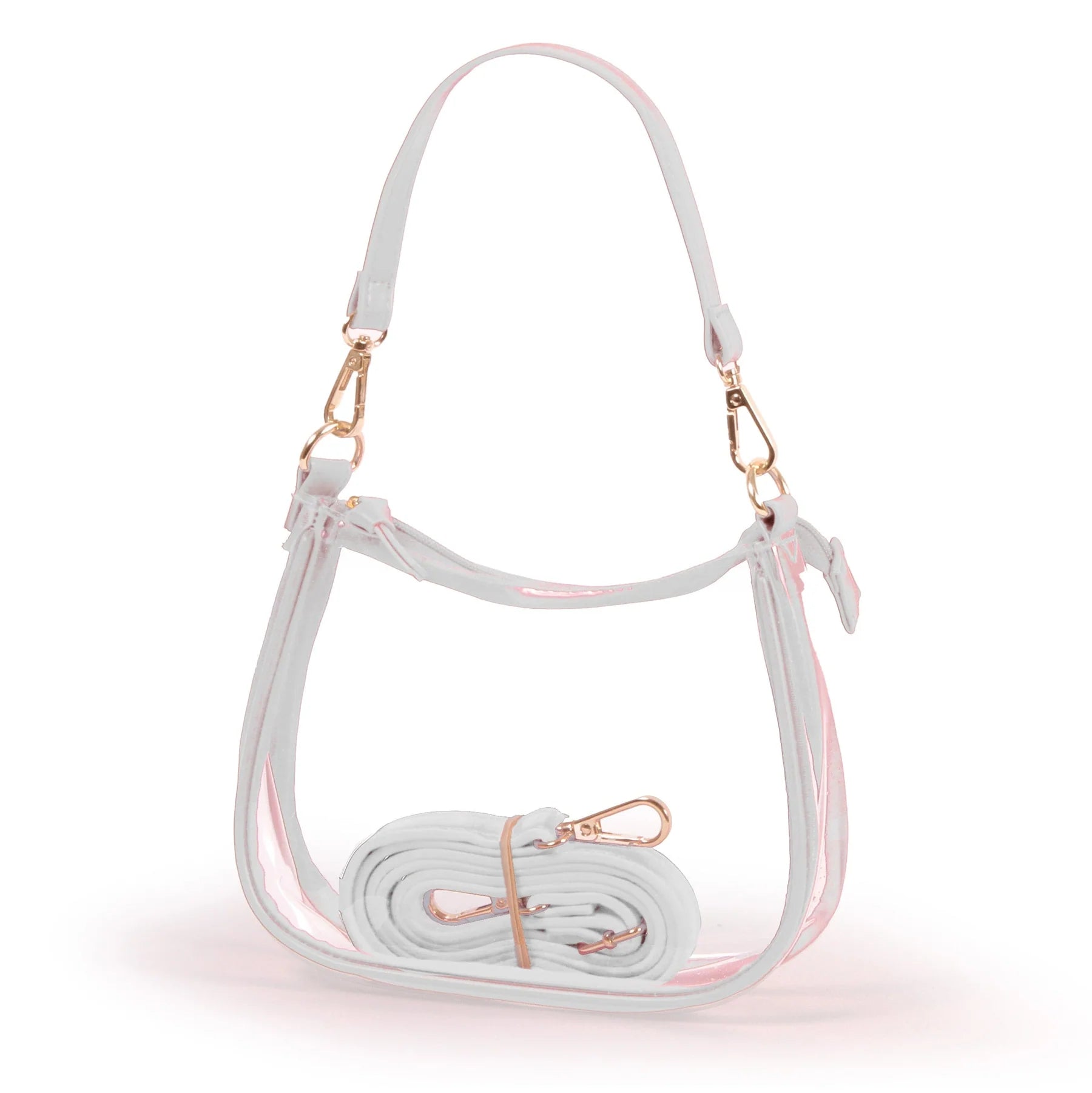 White Clara Team Clear Purse